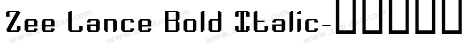 Zee Lance Bold Italic字体转换